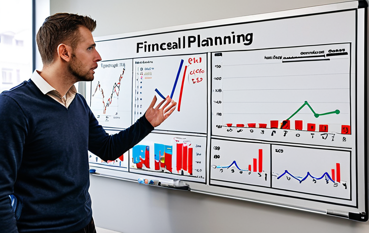 **
"A founder, standing in front of a whiteboard covered in financial projections, looking stressed but determined. The whiteboard shows graphs and charts, with a prominent 'Liquiditätsplanung' (Cash Flow Planning) section highlighted. In the background, a modern office with startup vibes. Focus on capturing the anxiety and pressure of managing finances."
**