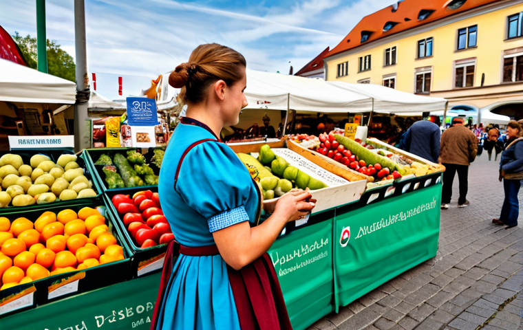 경영 전략 수립 과정 - Competitive Landscape**

"A bustling farmers market in Munich, Germany, featuring various vendors se...