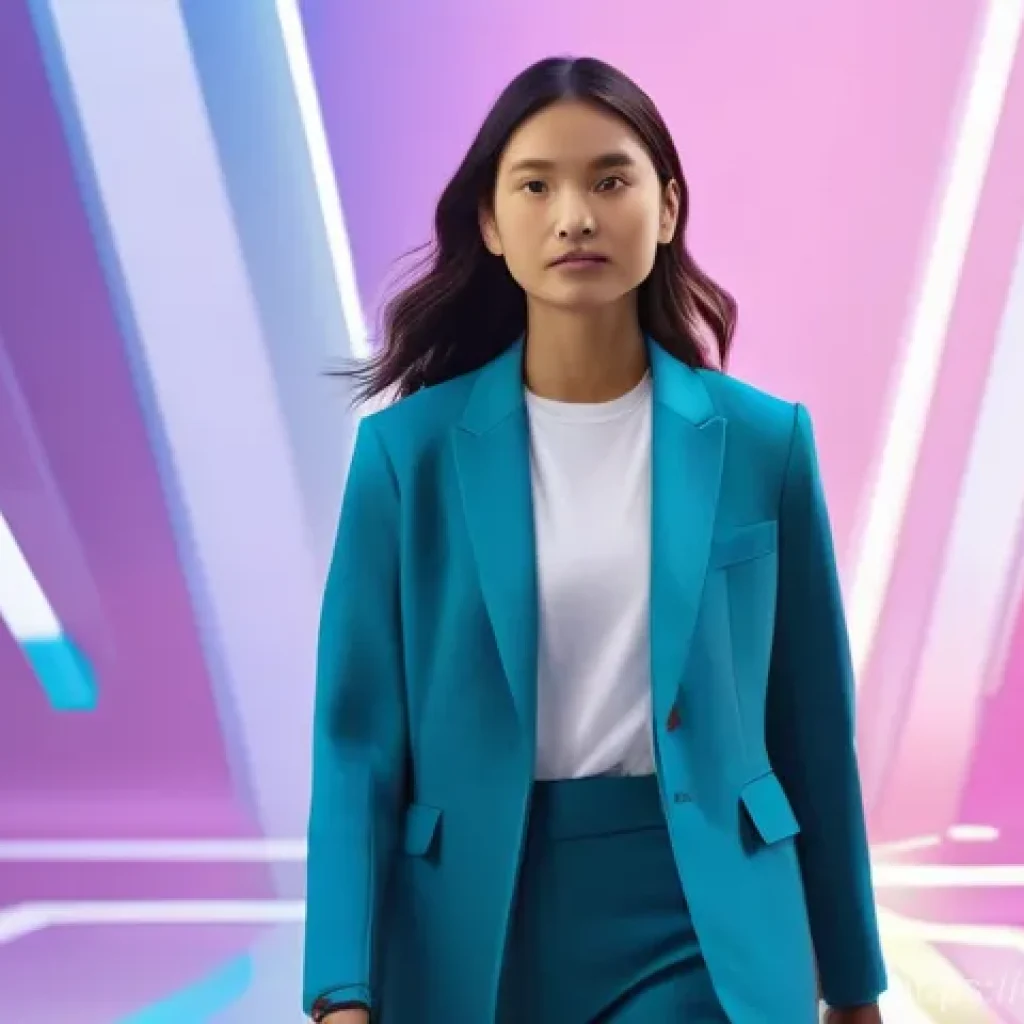 위험 관리 - **Prompt:** A visually dynamic and abstract scene depicting an individual confidently navigating a c...