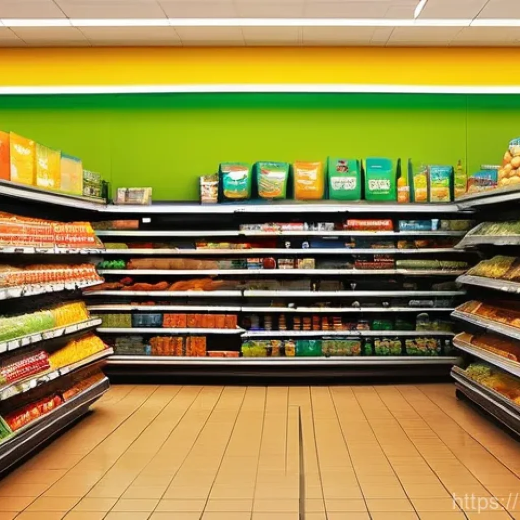 가격 전략 - **Psychological Pricing - The Charm of 99 Cents in a Supermarket**
    "A vibrant, brightly lit supe...