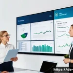 기업 정보 시스템 - **Prompt:** A modern German mid-sized enterprise (Mittelstand) office, bustling with diverse employe...