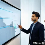 직원 관계 관리 - **Prompt:** A diverse group of four professionals, two men and two women of varying ages and ethnici...