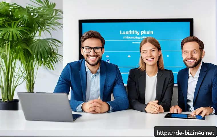 마케팅 - A modern digital marketing office scene in Germany, featuring a diverse team of professionals collab...