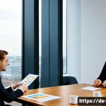 경영학에서 중요한 기술 - Photorealistic corporate strategy meeting in a modern Berlin office, diverse German business team se...
