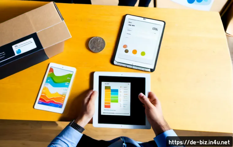 유통 전략 - Photorealistic overhead view of a German retail distribution strategy meeting, diverse business team...